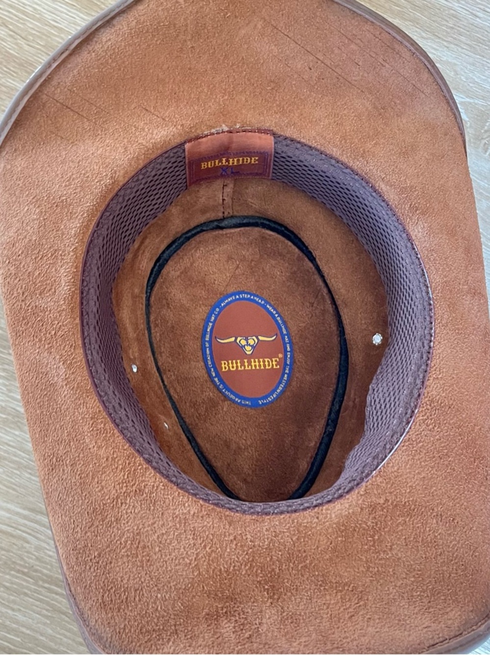 Bullhide Brown Leather Western Cowboy Hat - Picture 6 of 8